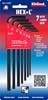 HEX L KEY SETS 5/64 IN.-1/4 IN. LONG 7 TOOLS ( CLOSEOUT )