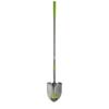 ROUND POINT FIBER GLASS LONG HANDLE SHOVELWITH CUSHION GRIP ( CLOSEOUT )