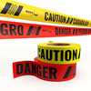 RED 3 IN. X 500 FT. REINFORCED CAUTION & DANGER TAPE ( CLOSEOUT )